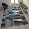 Flash Furniture Blue 8' x 10' Modern Color Blocked Area Rug ACD-RGTRZ861-810-BL-GG